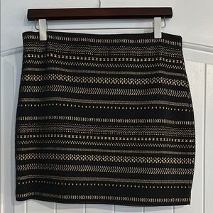 Express Black and Gold Skirt, Size M